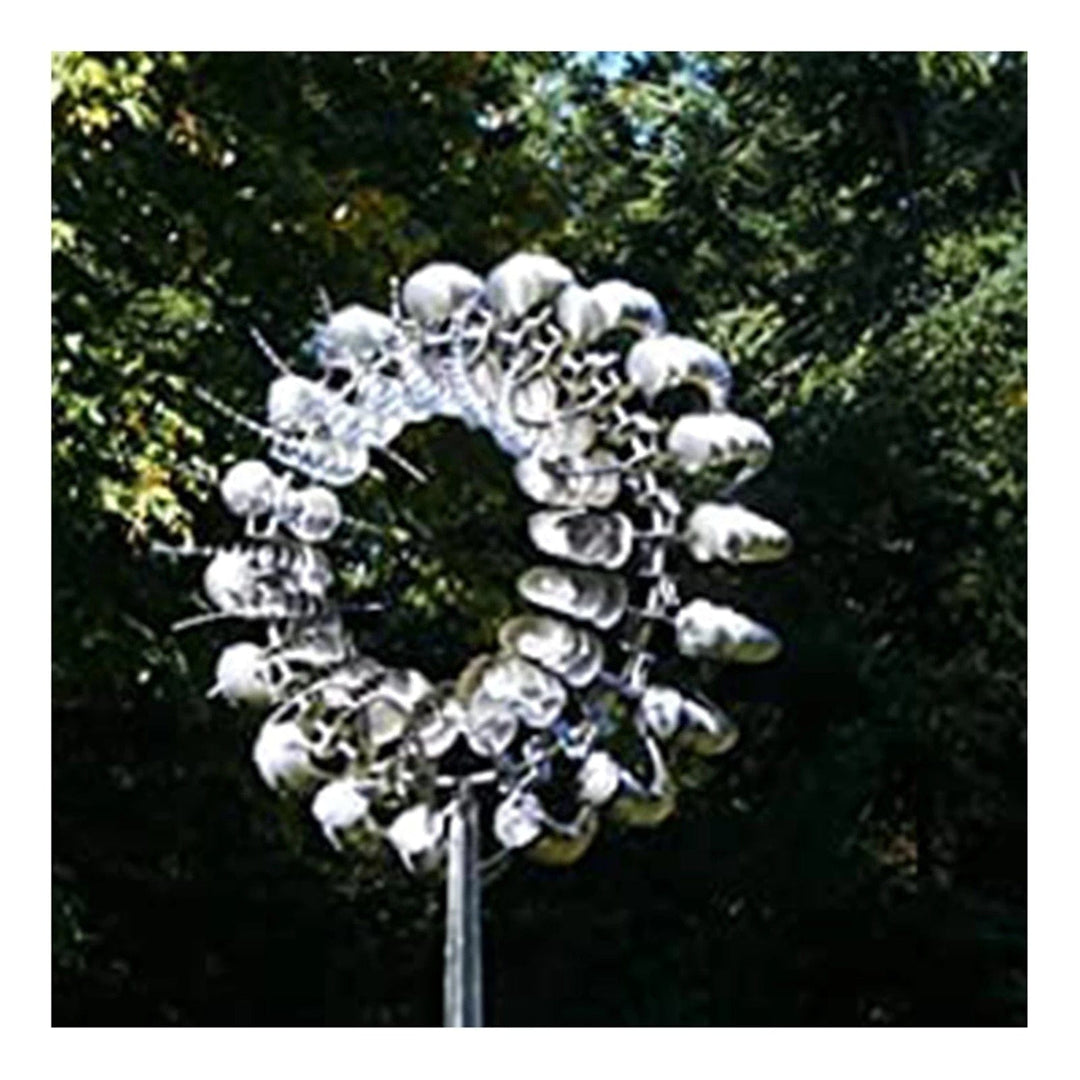 Unique Windmill Kinetic Metal Sculpture - Magical Home Decor-Orizon Depot