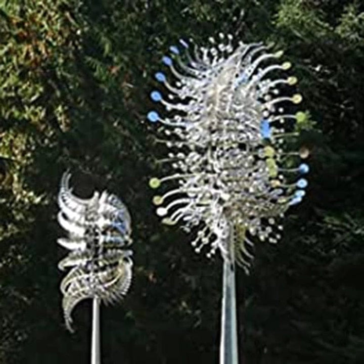 Unique Windmill Kinetic Metal Sculpture - Magical Home Decor-Orizon Depot