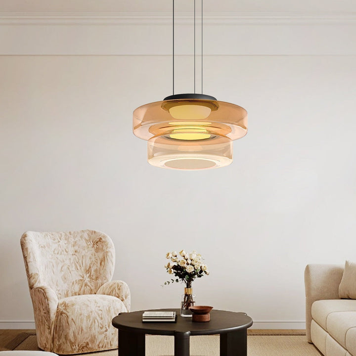 Bauhaus Style Glass Pendant Light | Modern Hanging Fixture