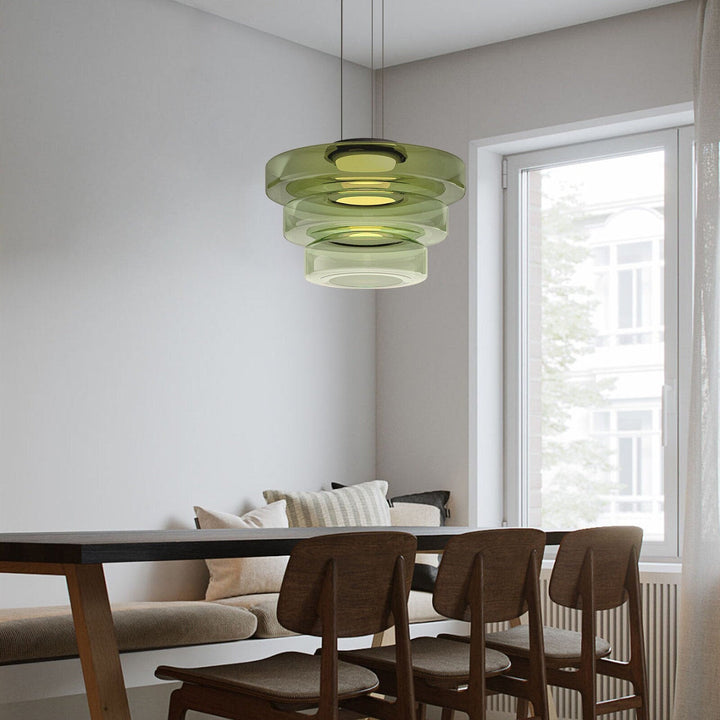 Bauhaus Style Glass Pendant Light | Modern Hanging Fixture