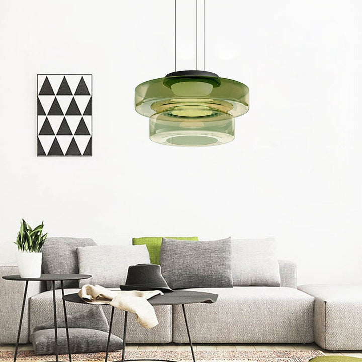 Bauhaus Style Glass Pendant Light | Modern Hanging Fixture