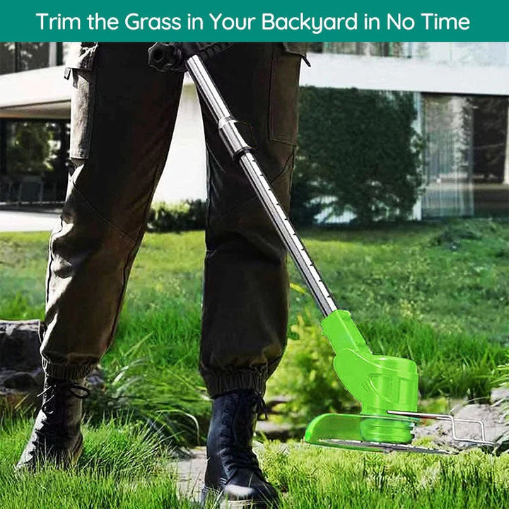 Cordless Electric Grass Trimmer with Powerful Battery Operation