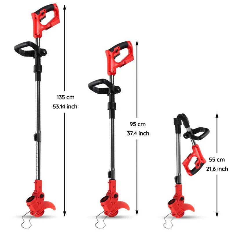 Cordless Electric Grass Trimmer with Powerful Battery Operation
