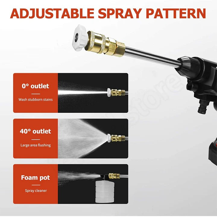 Cordless High Pressure Washer with Dual Batteries for Efficient Cleaning