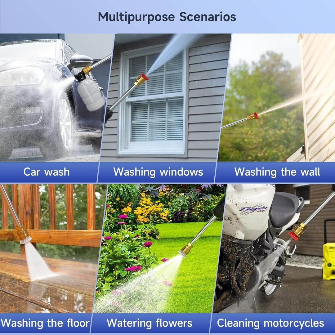 Cordless High Pressure Washer with Dual Batteries for Efficient Cleaning