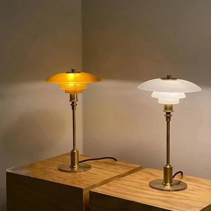 Dimmable Rounded Table Lamp for Soft Ambient Lighting-Orizon Depot