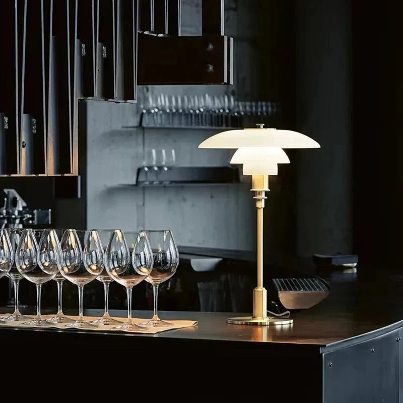 Dimmable Rounded Table Lamp for Soft Ambient Lighting-Orizon Depot