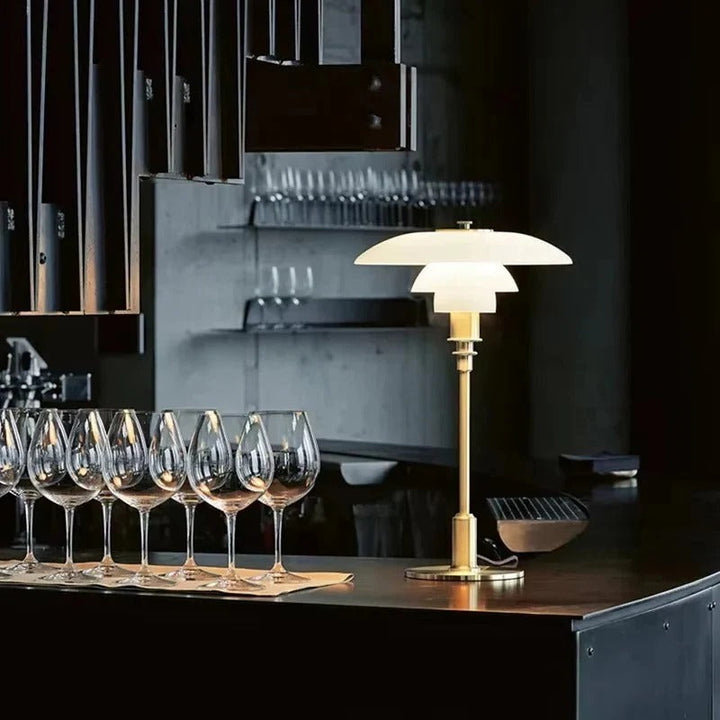 Dimmable Rounded Table Lamp for Soft Ambient Lighting-Orizon Depot