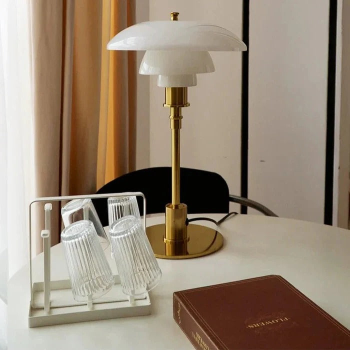 Dimmable Rounded Table Lamp for Soft Ambient Lighting-Orizon Depot
