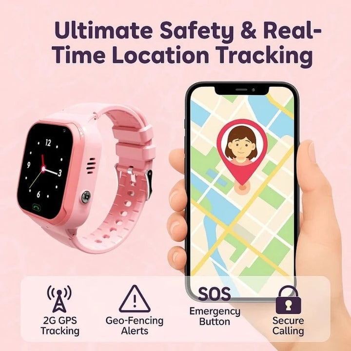 Children's GPS Smart Watch Tracker for Safety and Fun