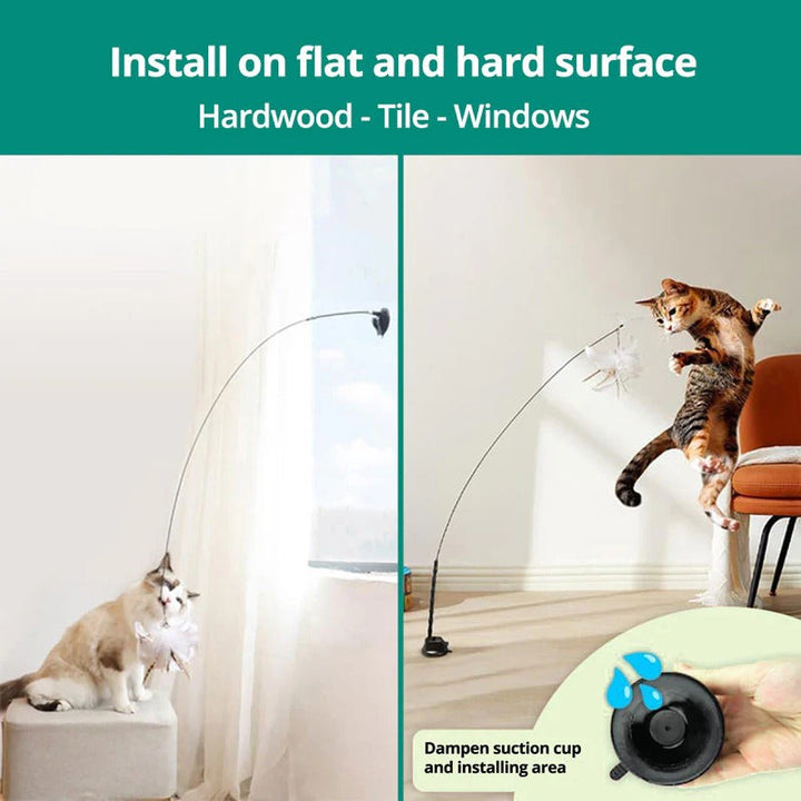 Interactive Bird Simulation Toy Set for Cats