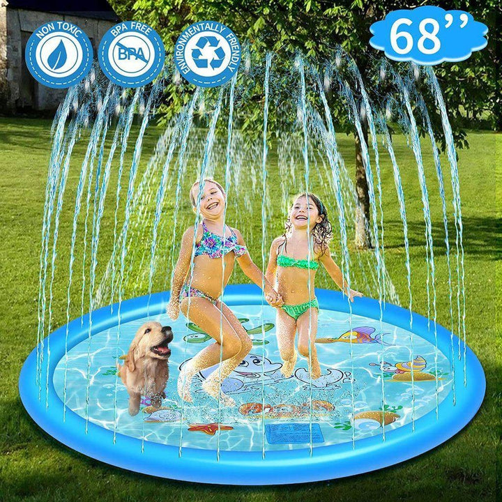 Water Play Sprinkler Splash Pad for Kids Outdoor Fun