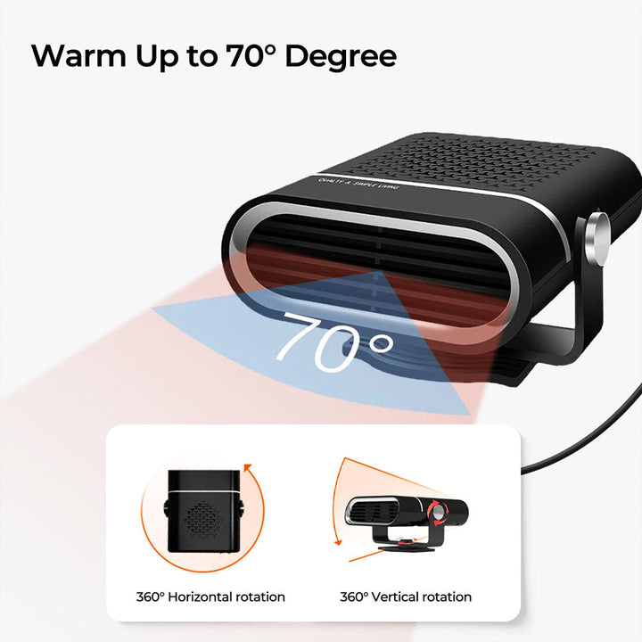 Portable Car Heater | Quick Heat Compact Comfort Device