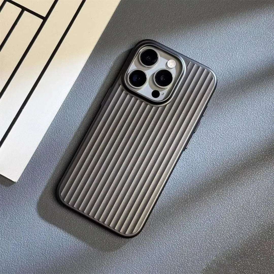 Slim Shockproof Ribbed Matte Phone Case-Orizon Depot