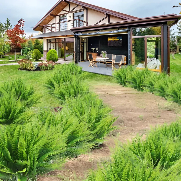 UV-Resistant Realistic Artificial Boston Fern for Outdoor Decor