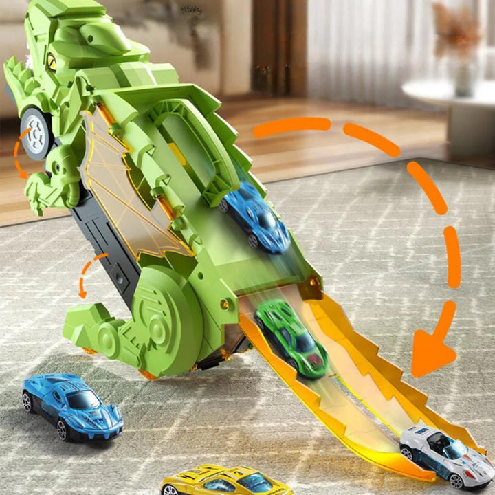 Dinosaur-Themed Toy Truck for Creative Play and Adventure
