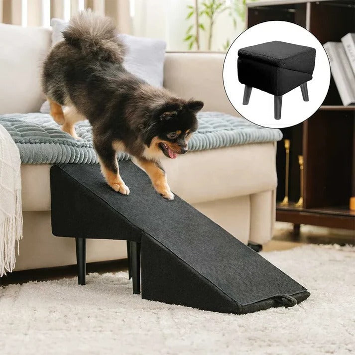 2-in-1 Dog Ramp and Step Stool for Easy Pet Access