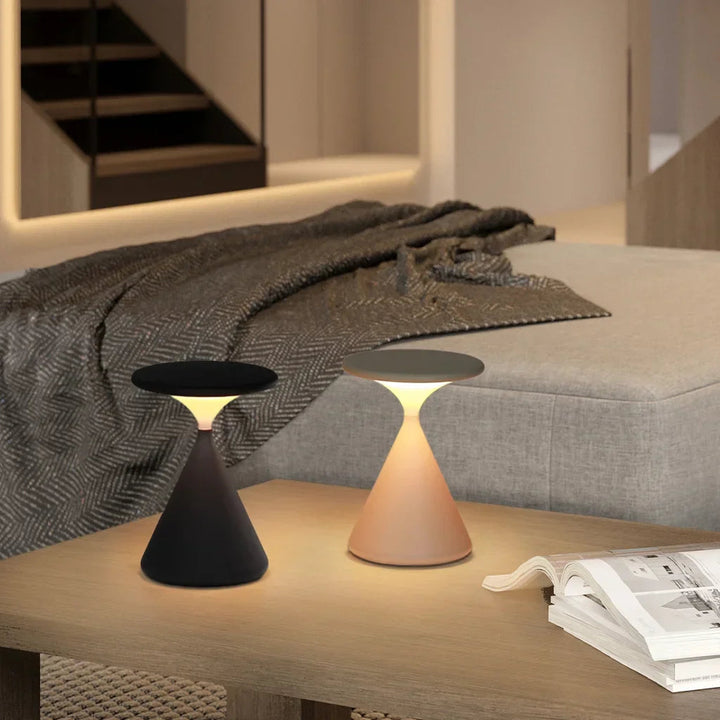 Wireless Hourglass Table Lamp for Modern Home Decor