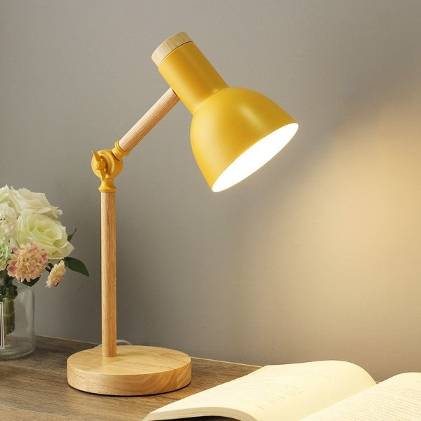 Scandinavian Minimalist Wooden LED Desk Lamp for Modern Interiors