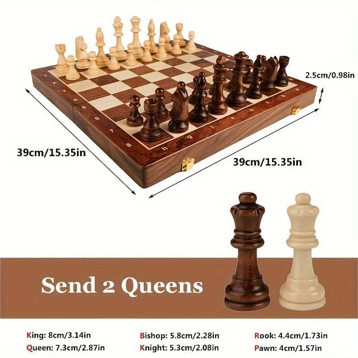 Classic Wooden Chess Set for Strategy and Fun
