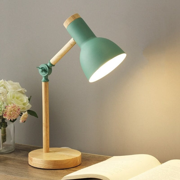 Scandinavian Minimalist Wooden LED Desk Lamp for Modern Interiors