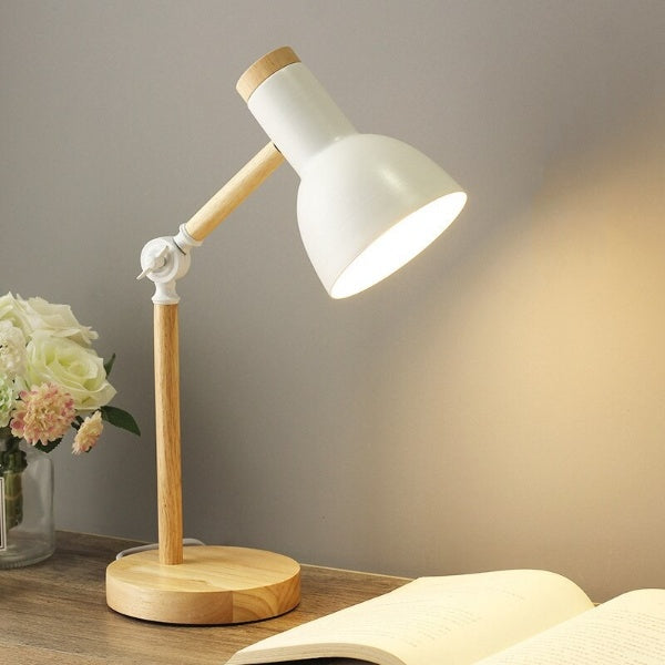 Scandinavian Minimalist Wooden LED Desk Lamp for Modern Interiors