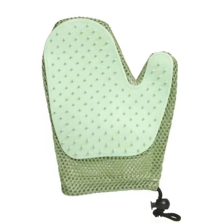 Dual-Sided Cat Grooming Glove for Easy Fur Removal