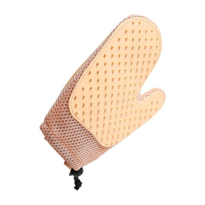 Dual-Sided Cat Grooming Glove for Easy Fur Removal