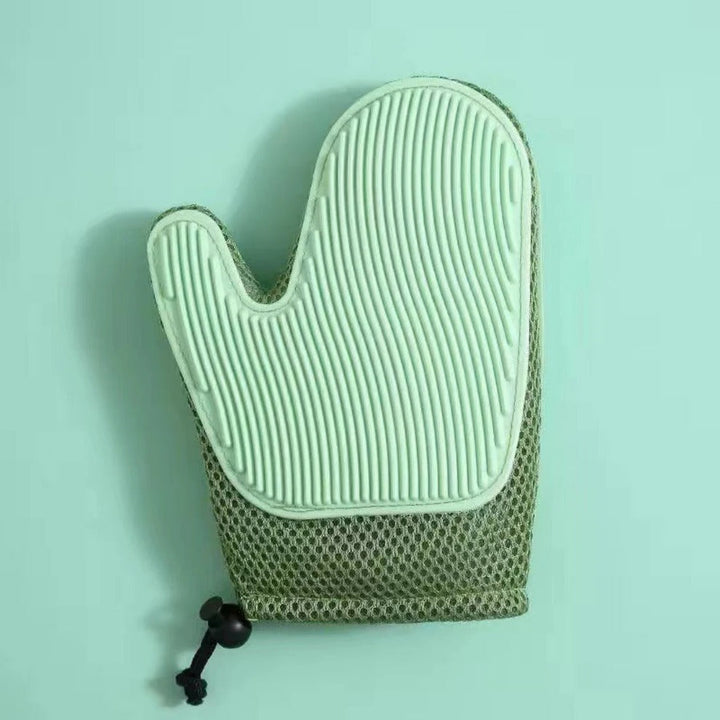 Dual-Sided Cat Grooming Glove for Easy Fur Removal