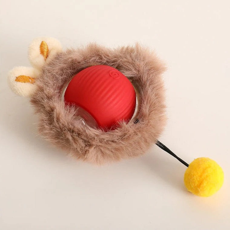 Interactive Rolling Ball Toy for Dogs with Tail