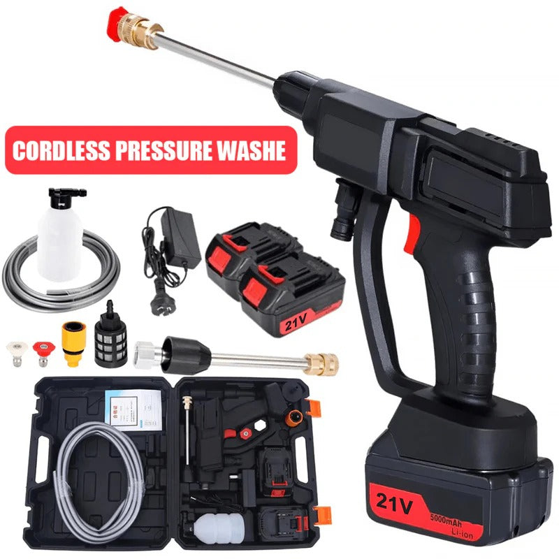 Cordless High Pressure Washer with Dual Batteries for Efficient Cleaning