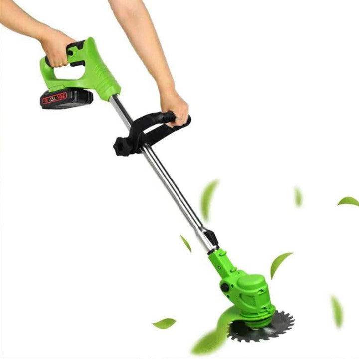 Cordless Electric Grass Trimmer with Powerful Battery Operation