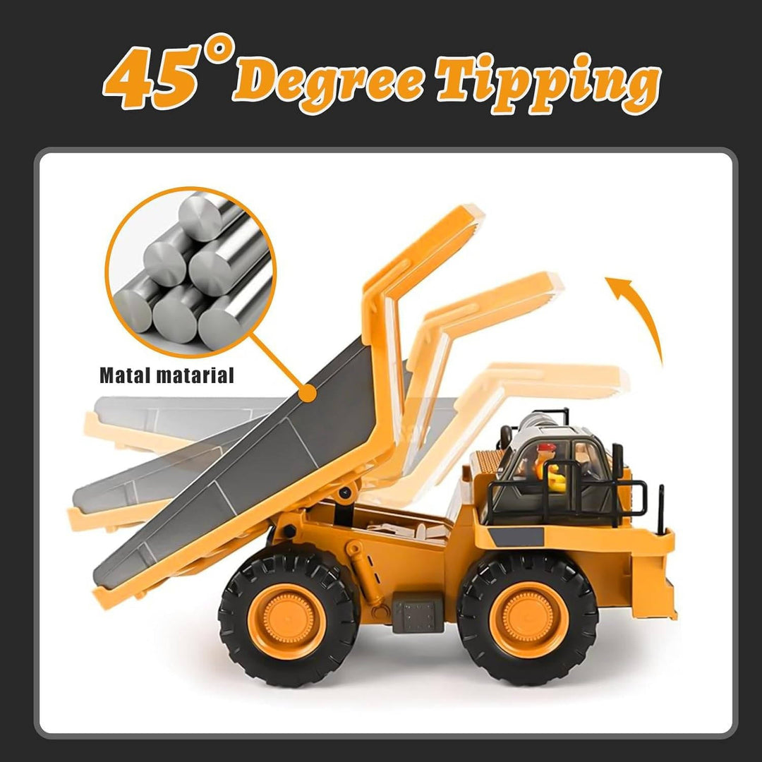 Remote Control 4WD Excavator Bulldozer Dump Truck Toy