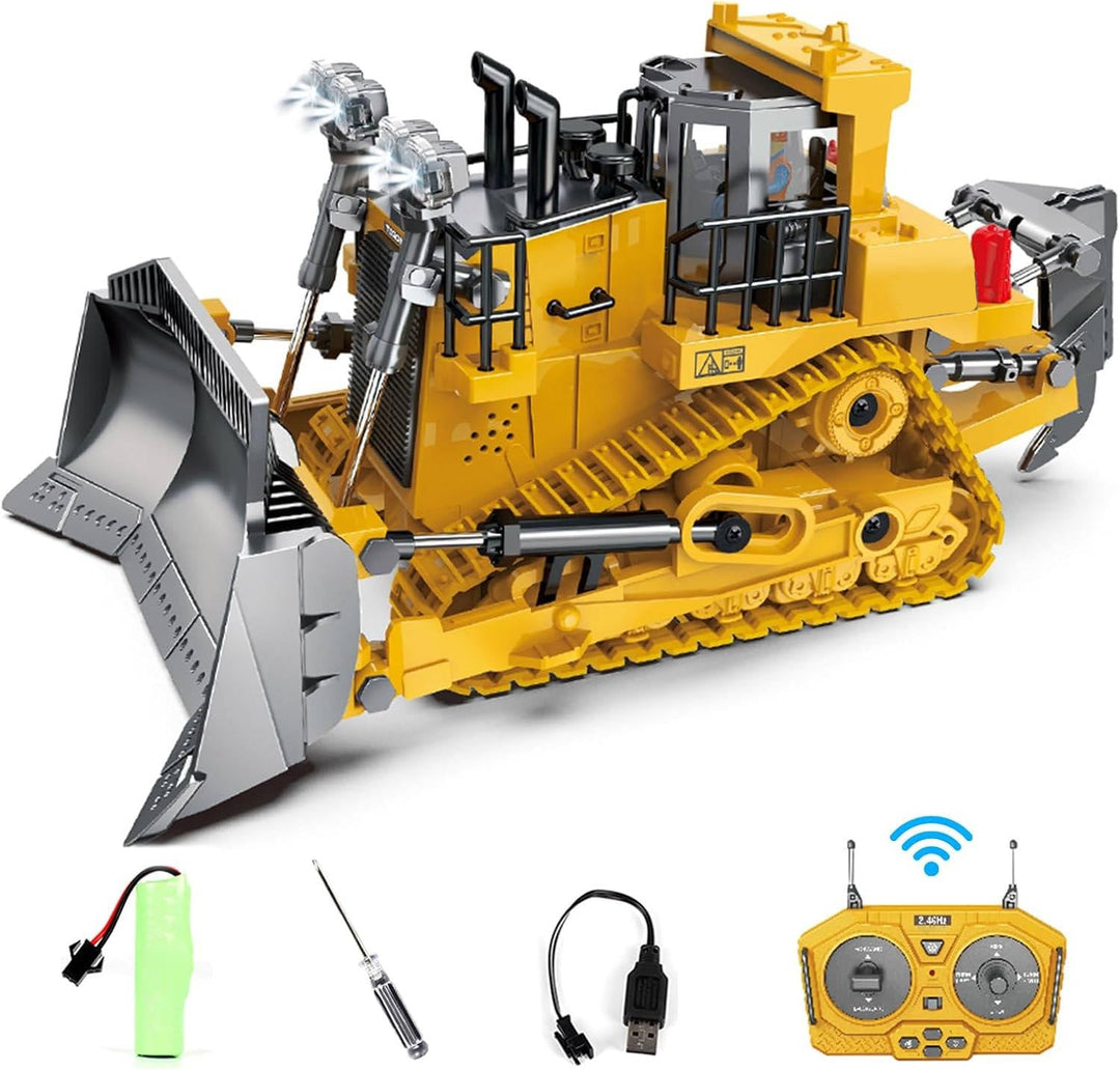 Remote Control 4WD Excavator Bulldozer Dump Truck Toy