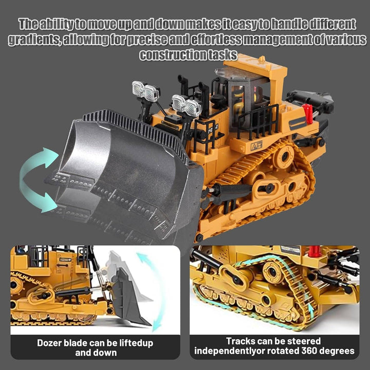 Remote Control 4WD Excavator Bulldozer Dump Truck Toy