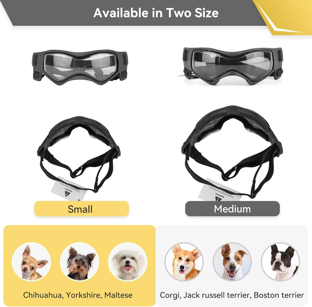 Protective Dog Goggles for UV Eye Safety and Outdoor Adventures