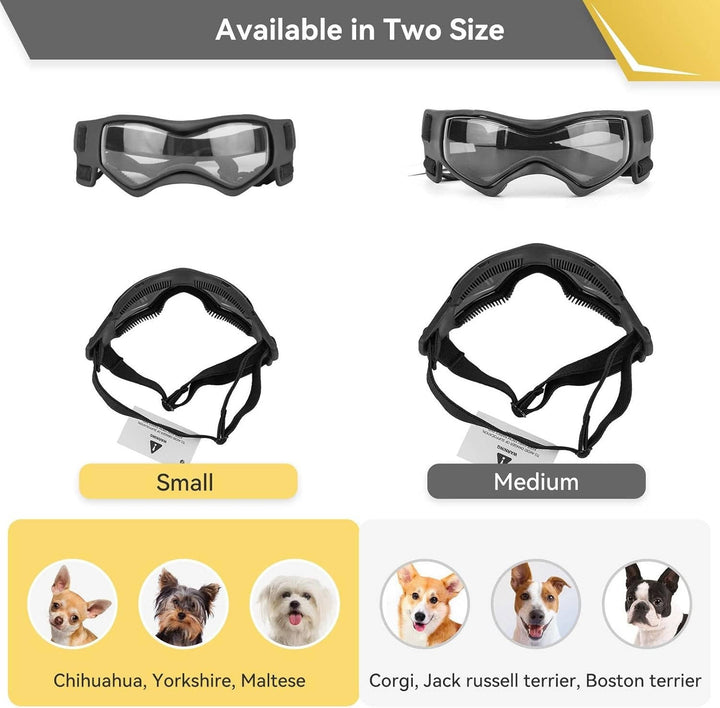 Protective Dog Goggles for UV Eye Safety and Outdoor Adventures