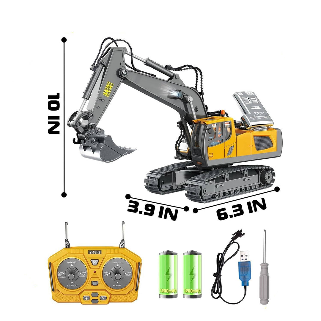 Remote Control 4WD Excavator Bulldozer Dump Truck Toy