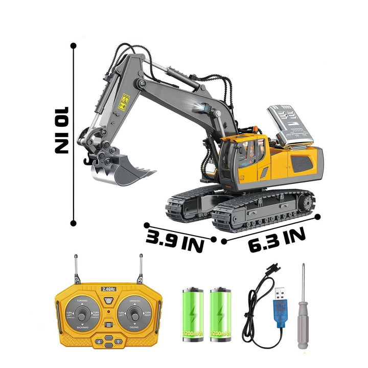 Remote Control 4WD Excavator Bulldozer Dump Truck Toy