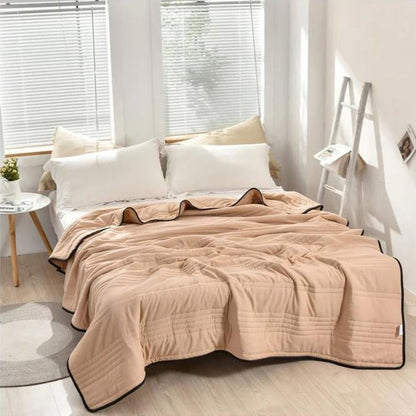 Cooling Breathable Blanket for Comfortable Warm Nights - Outdoor Decor
