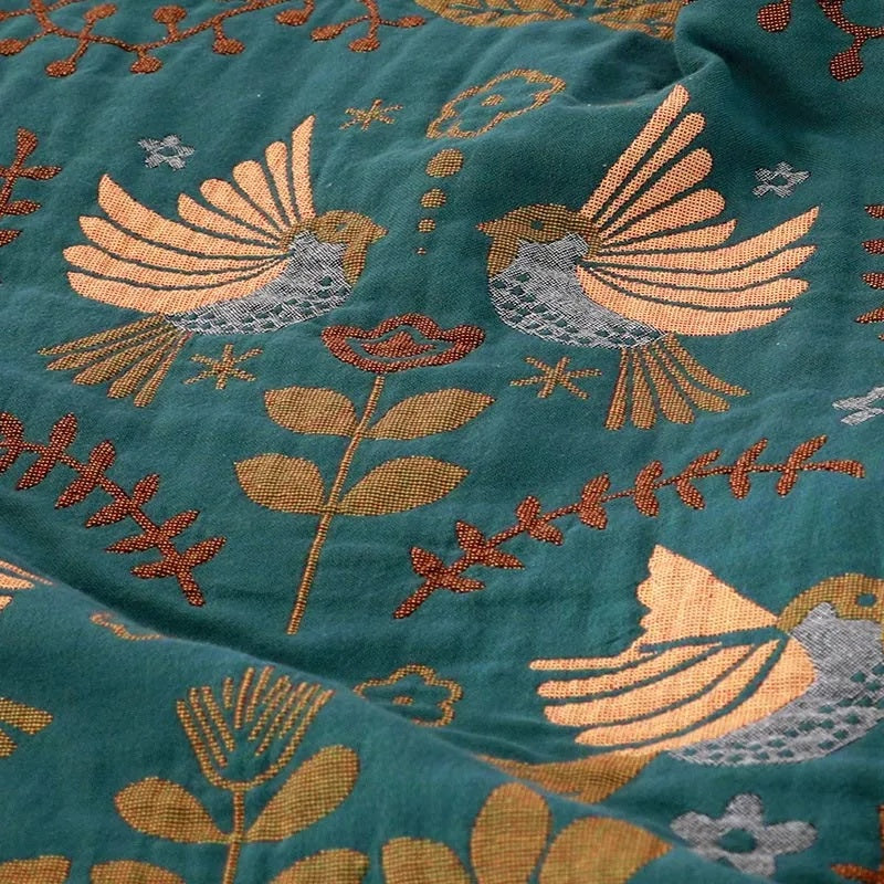 Reversible Cozy Scandinavian Style Blanket for Bed & Sofa Comfort