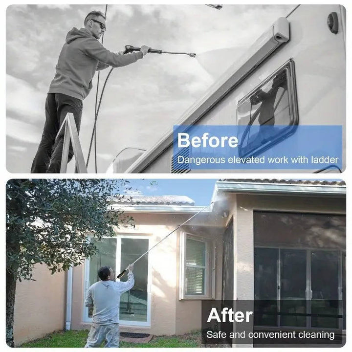 High Pressure Power Washer Extension Wands for Gutter and Roof Cleaning