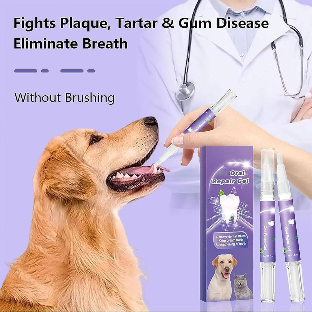 Dog Oral Repair Gel - 3 Pack for Healthy Teeth and Gums