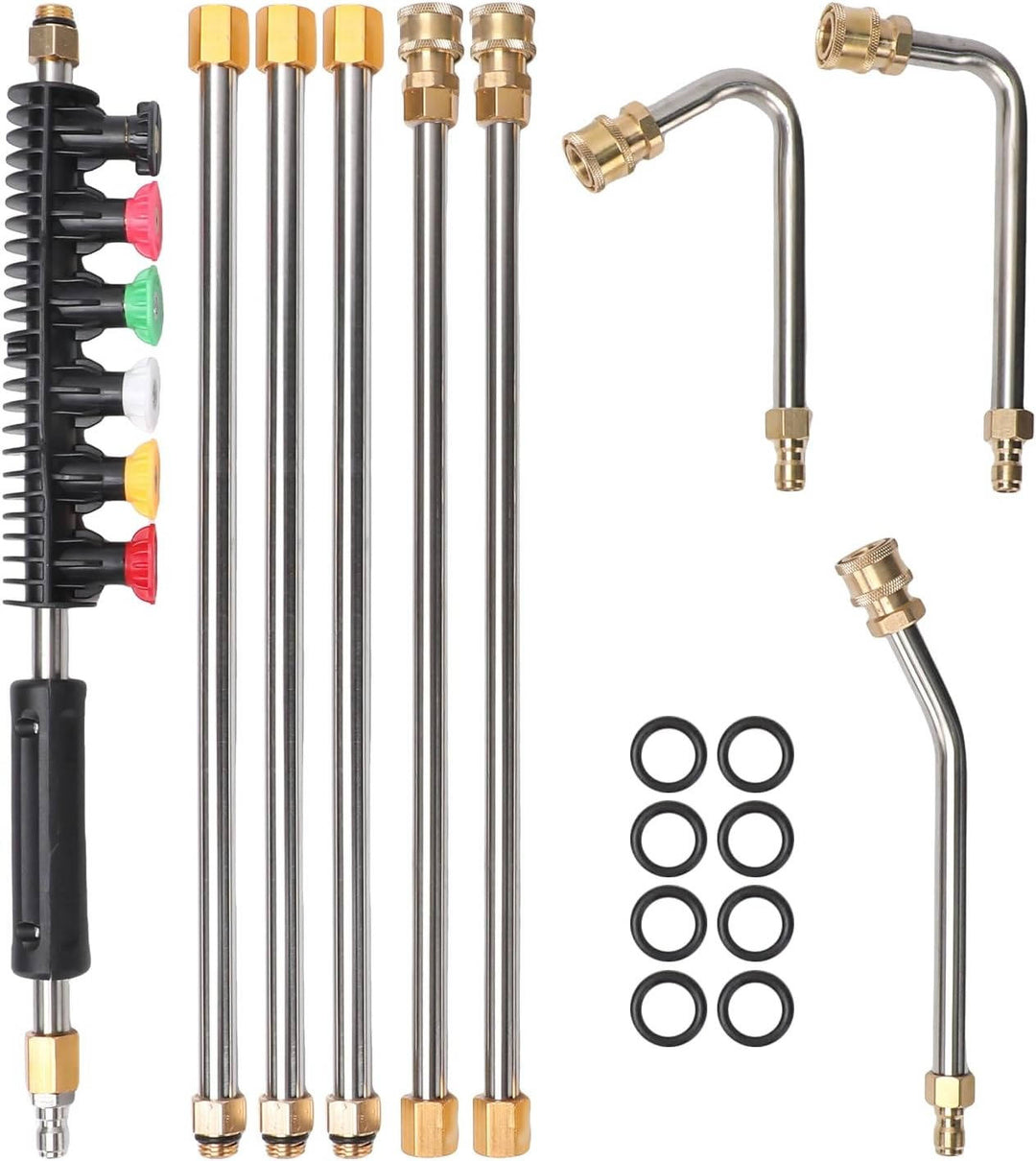 High Pressure Power Washer Extension Wands for Gutter and Roof Cleaning