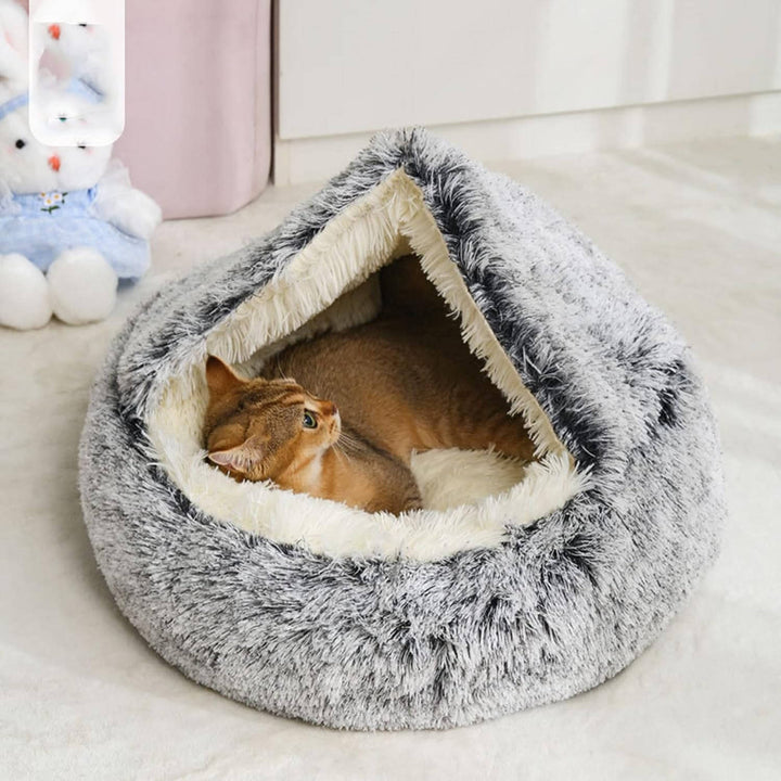 Cozy Donut Pet Bed for Dogs and Cats