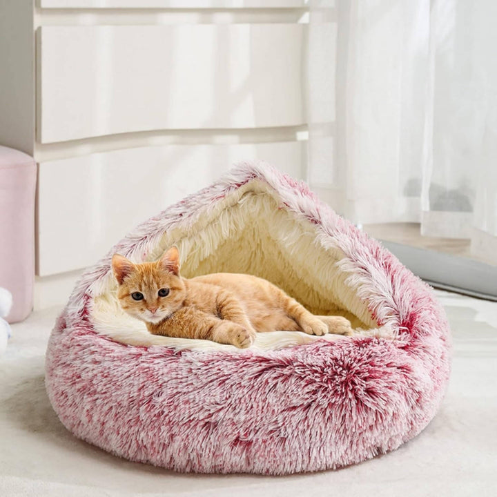 Cozy Donut Pet Bed for Dogs and Cats