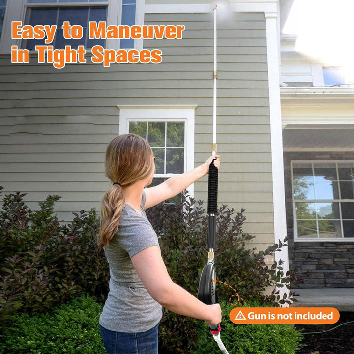 High Pressure Power Washer Extension Wands for Gutter and Roof Cleaning