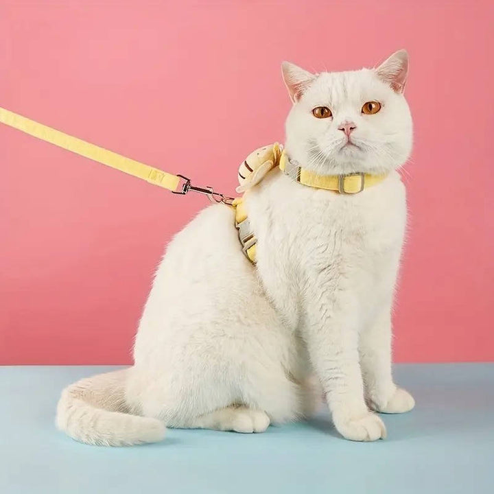 Adjustable Cat Collar and Harness Set for Comfort and Safety