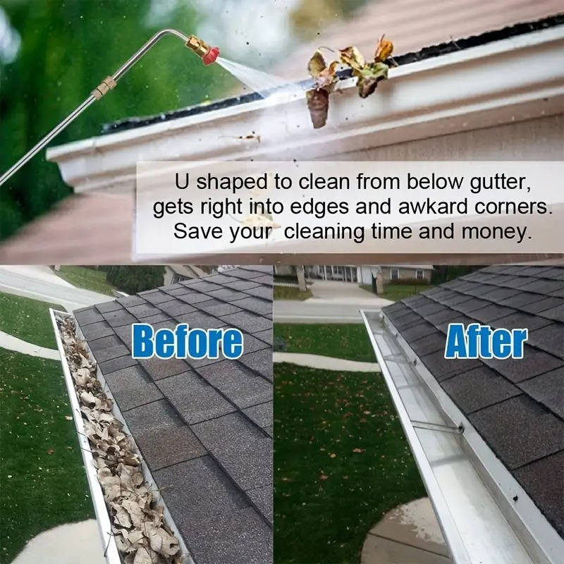 High Pressure Power Washer Extension Wands for Gutter and Roof Cleaning