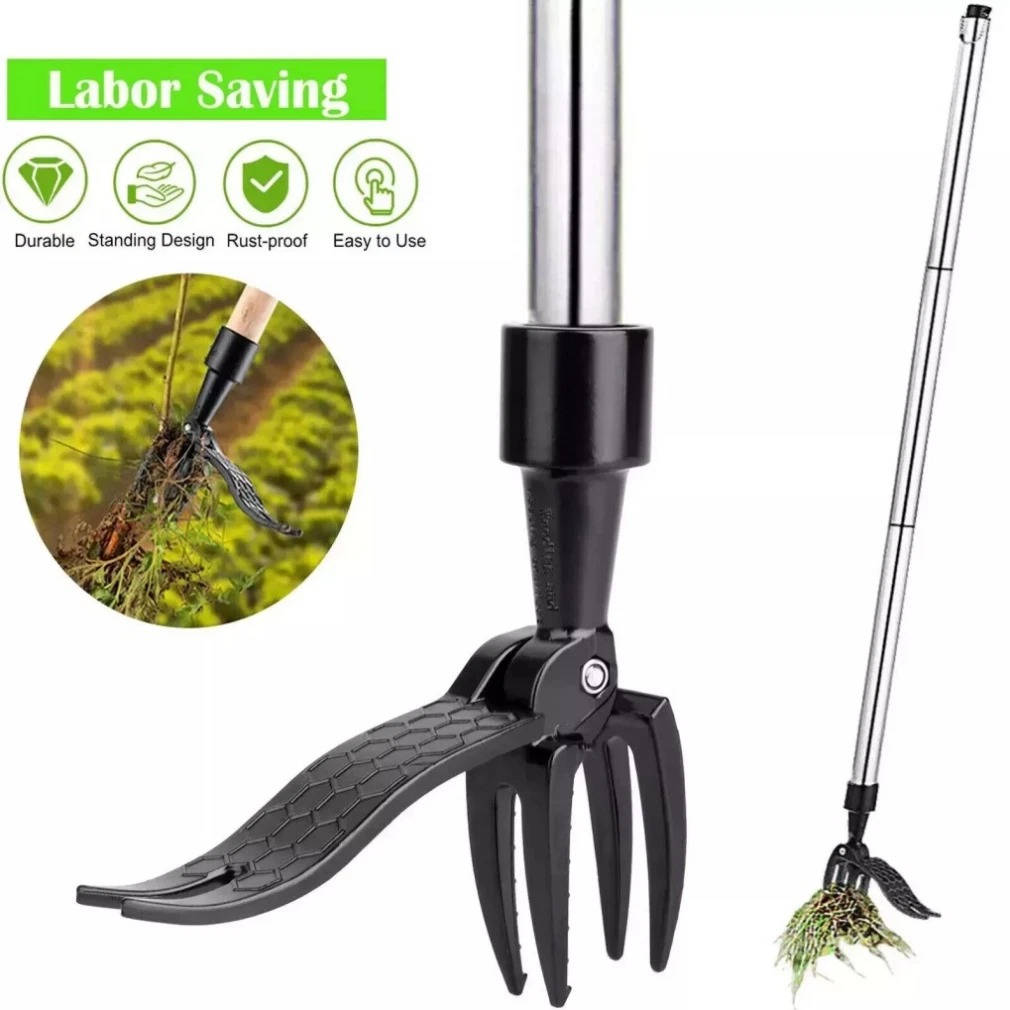 Ergonomic Stand-Up Weed Puller for Easy Gardening Tasks